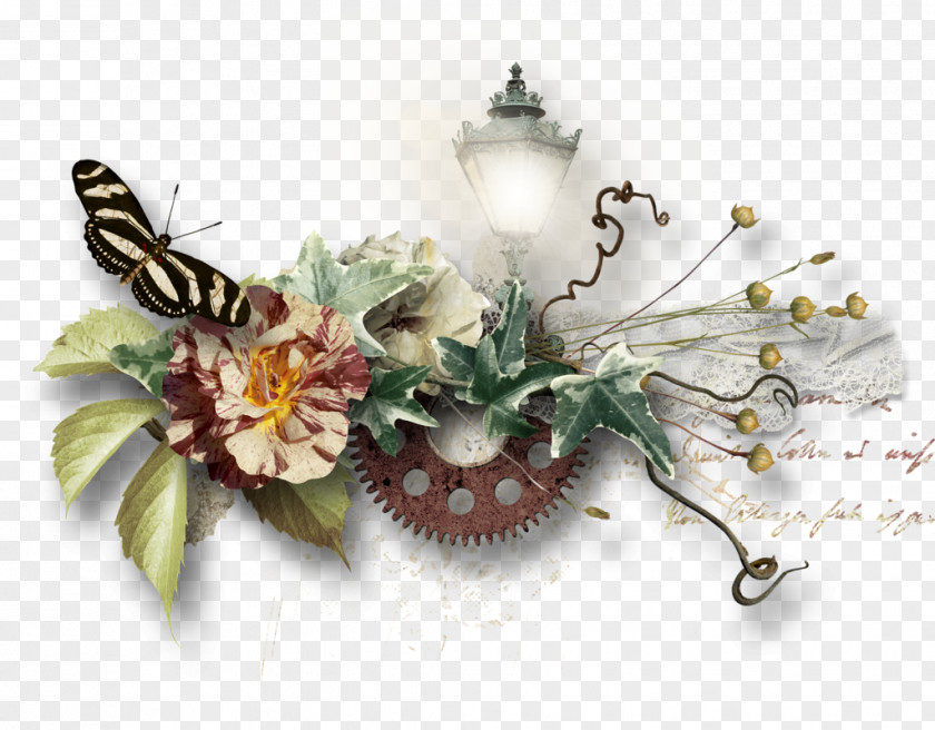 Flower Floral Design Artificial Pin Garland PNG