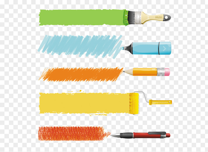 Various Paint Graffiti Drawing Paintbrush PNG