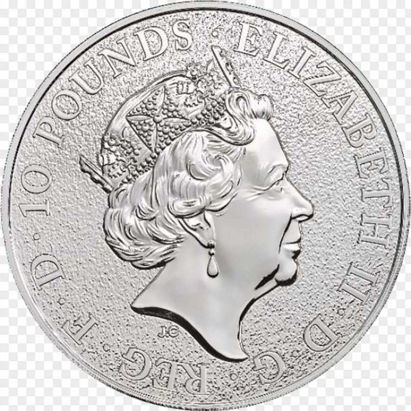 Coin Royal Mint The Queen's Beasts Bullion Britannia PNG