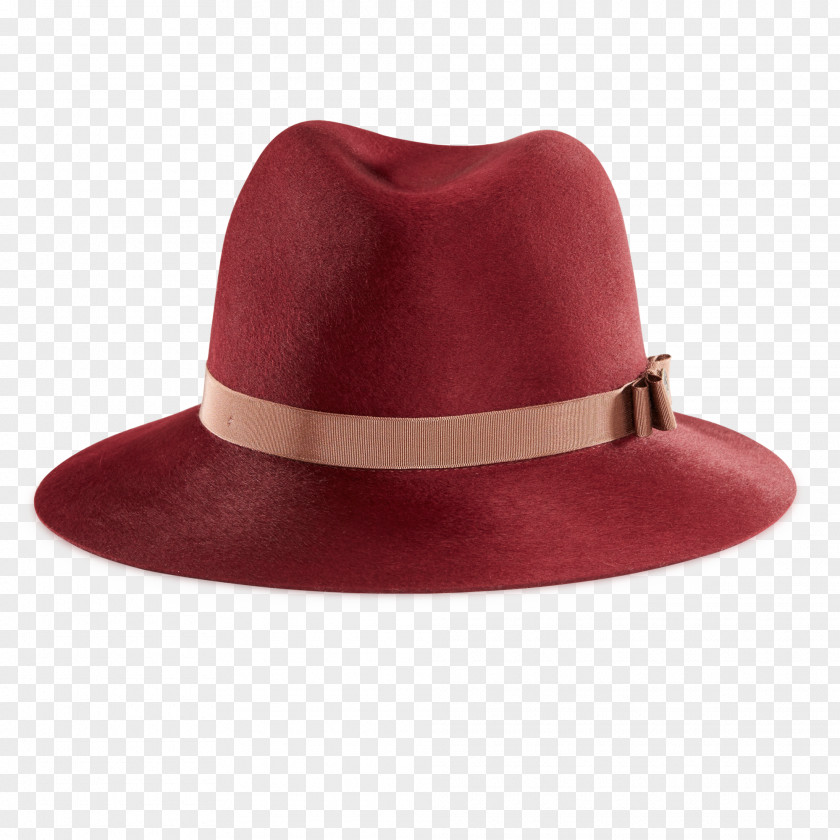 Design Fedora Maroon PNG