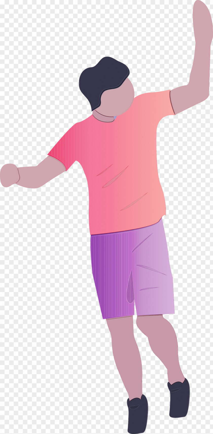 Pink Standing Arm Joint Shoulder PNG