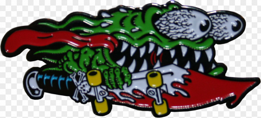 Rat Snake Skeleton Santa Cruz Slasher Lapel Pin Mail Order PNG