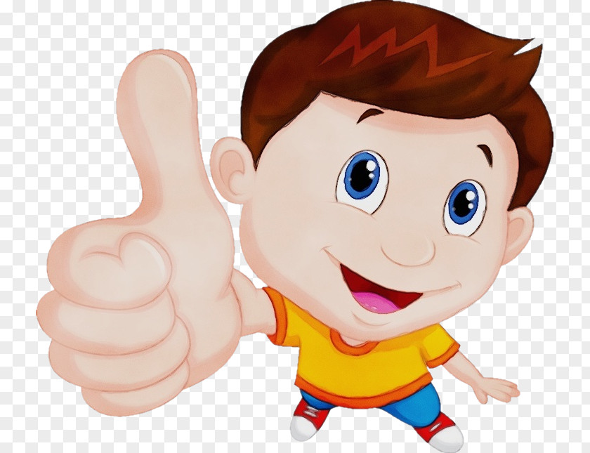 Animation Child Cartoon Finger Thumb Animated Gesture PNG