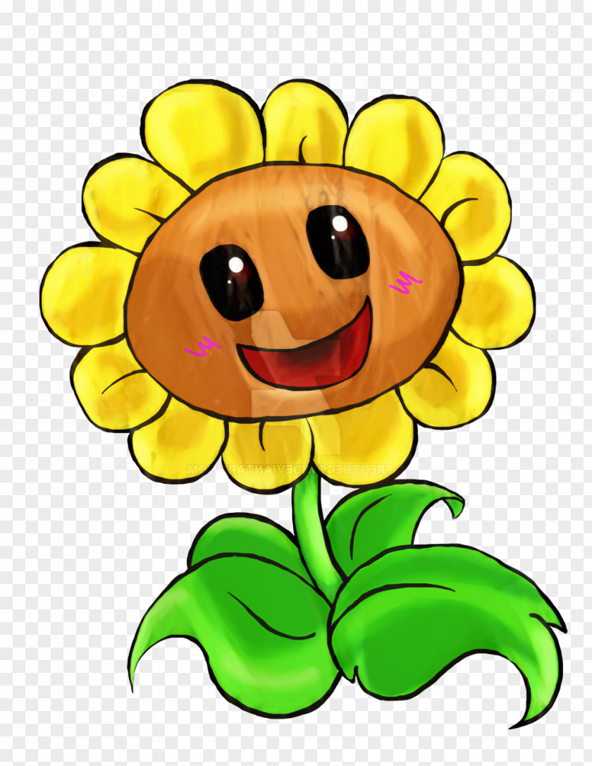 Emoticon Plant Flowers Background PNG