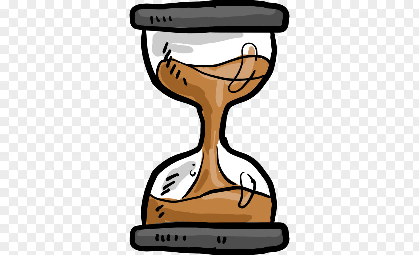 Gray Hourglass Time Icon PNG