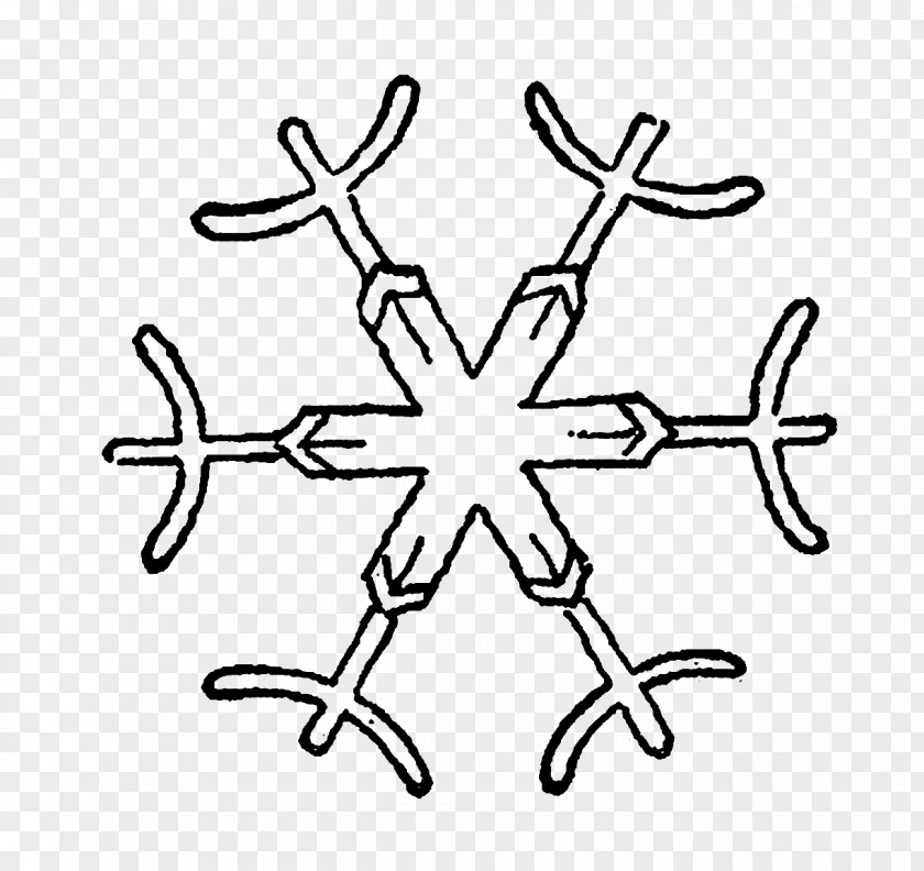 Snowflake Drawing Pattern PNG