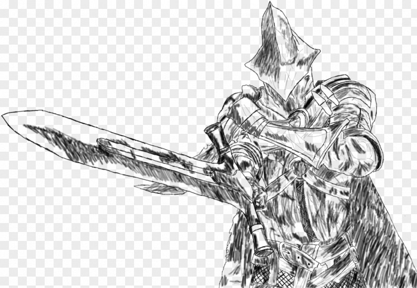 Dark Souls III Line Art Drawing Sketch PNG
