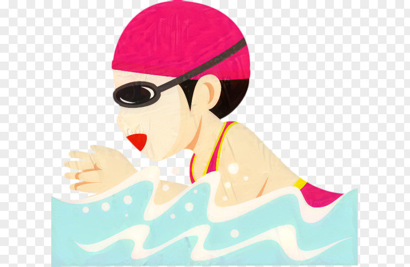 Swim Cap Recreation Swimming Cartoon PNG