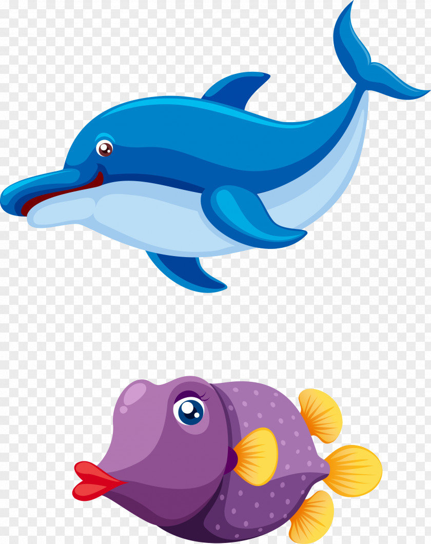 Vector Dolphins Cartoon Dolphin PNG