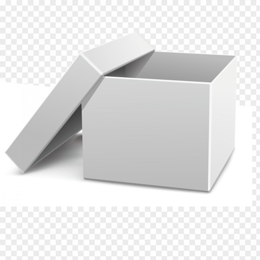 Vector Half Open Box Paper Cardboard Packaging And Labeling PNG