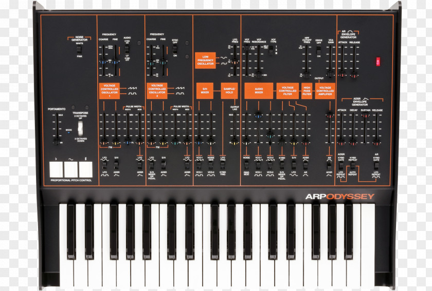 ARP Odyssey Axxe Instruments Sound Synthesizers Analog Synthesizer PNG
