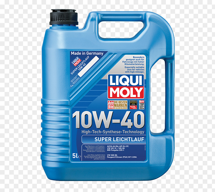Engine Oil Car Motor Synthetic Liqui Moly PNG