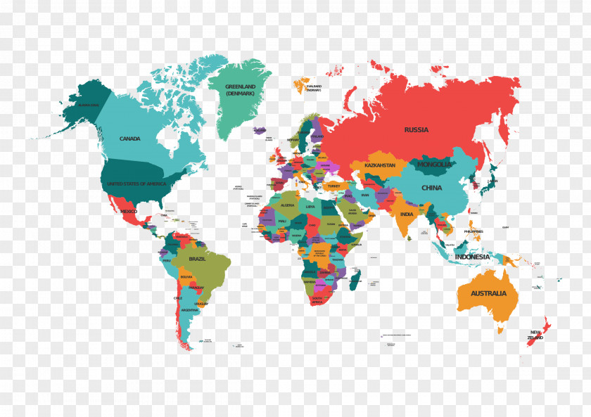 World Map Political Vector Graphics PNG