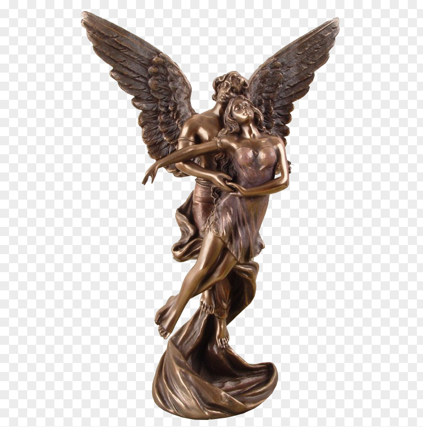 Angel Figurine Bronze Sculpture Statue Angels PNG