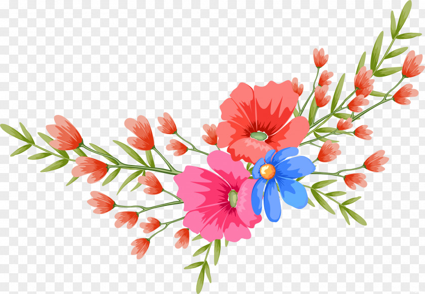 Beautiful Flowers Floral Design Cut Clip Art PNG