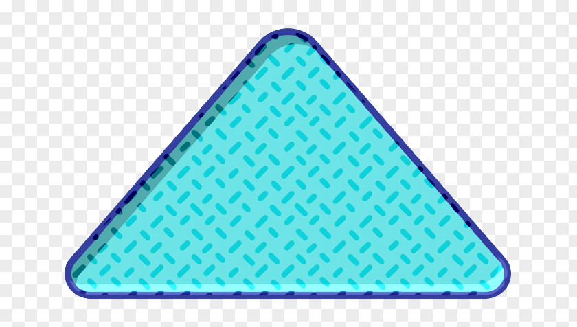 Electric Blue Triangle Arrow Icon B Up PNG