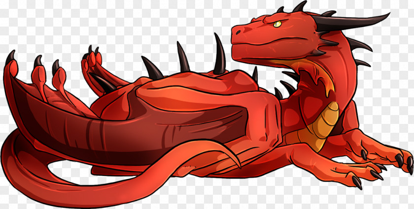 Red Bearded Dragon Toothless Fantasy Clip Art PNG