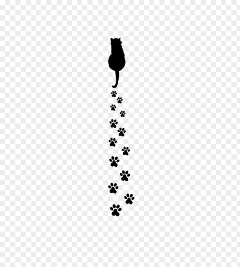 Cat Paw Prints American Shorthair Claw Black And White Illustration PNG