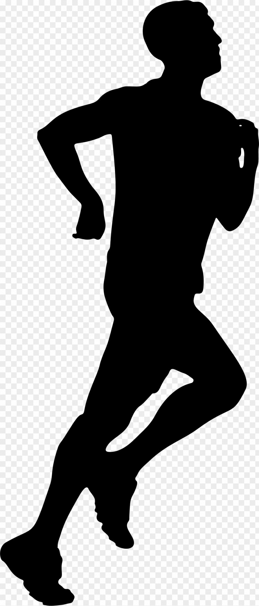 Man Silhouette Jogging Running Clip Art PNG