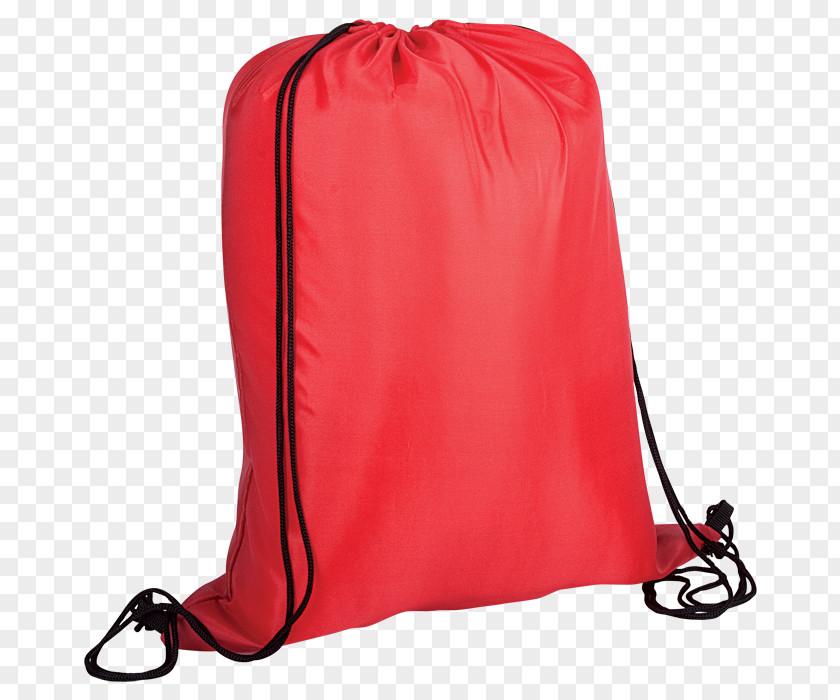 Bag Backpack Drawstring T-shirt Red PNG
