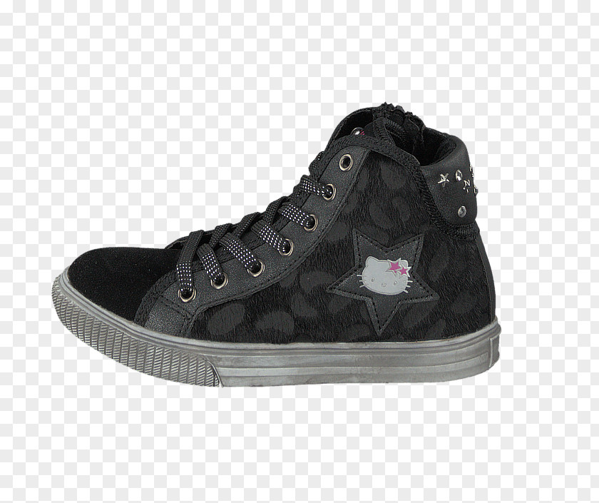 Hello Kitty Black And White Skate Shoe Sneakers Basketball Sportswear PNG