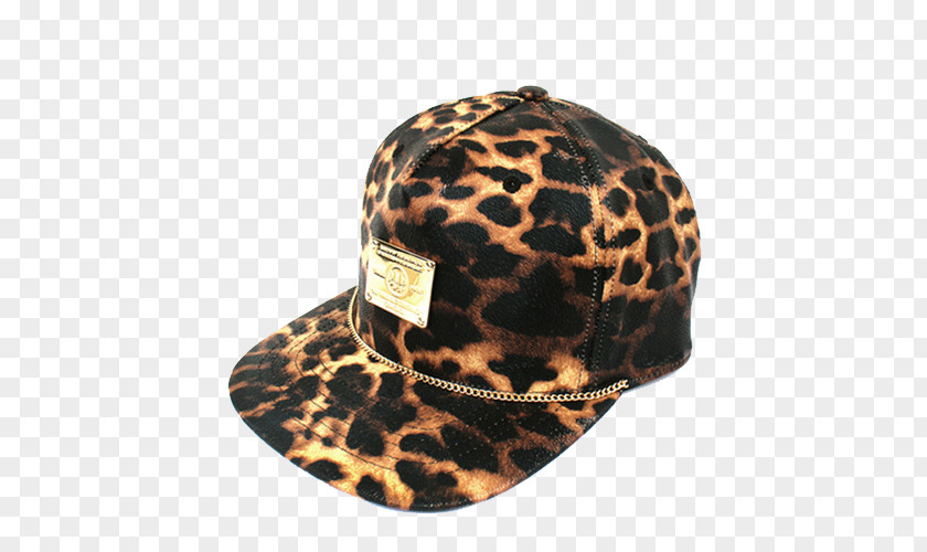 Leopard Baseball Cap Hat PNG