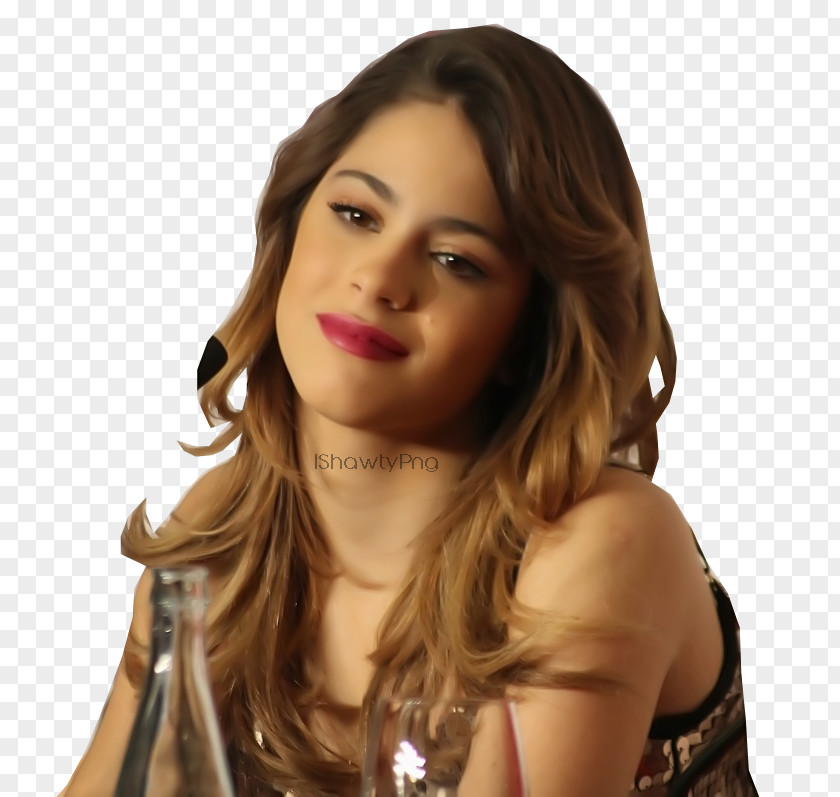 Model Martina Stoessel Hair Coloring Brown Photo Shoot PNG