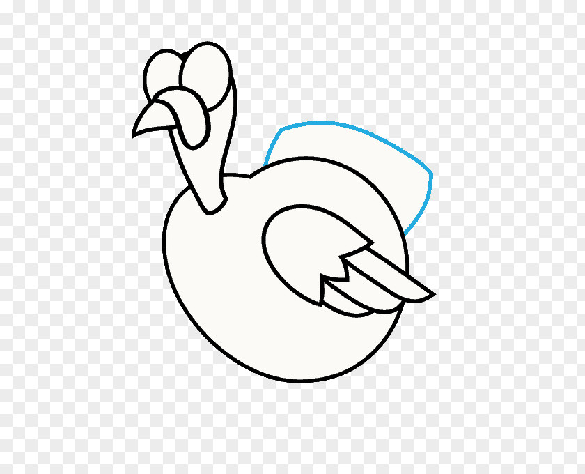 Body Curve Duck Turkey Meat Drawing Cartoon PNG