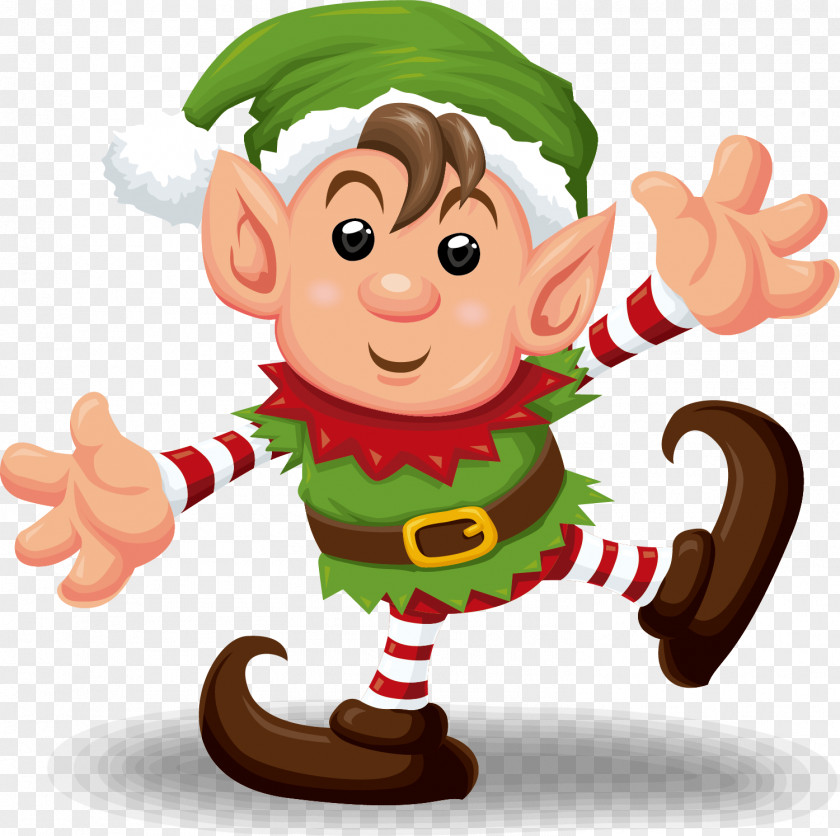 Cartoon Characters Dwarf Santa Claus Christmas Elf Clip Art PNG
