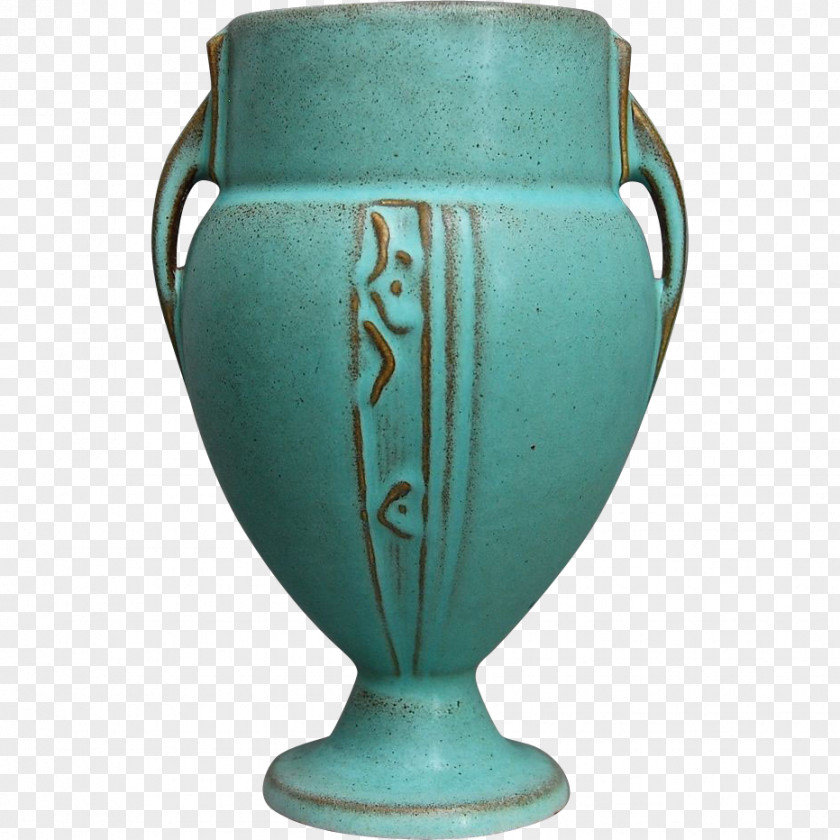 Deco Roseville Pottery Vase Ceramic Porcelain PNG