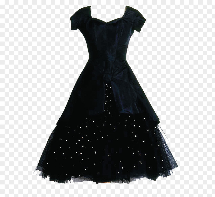 Dress Little Black Gown M PNG