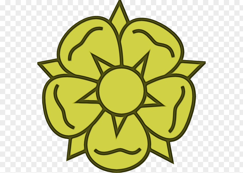Flower Symbol Yellow Green Clip Art Leaf Plant PNG