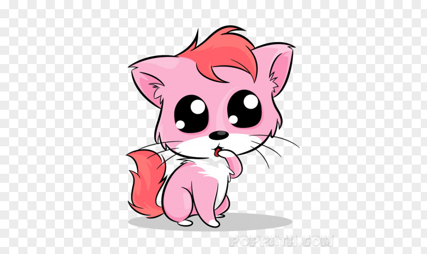 Kitten Whiskers Pink Cat Clip Art PNG