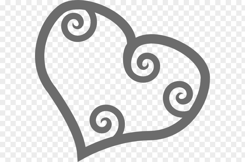 Scrollwork Heart Cliparts Mu0101ori People Koru Clip Art PNG