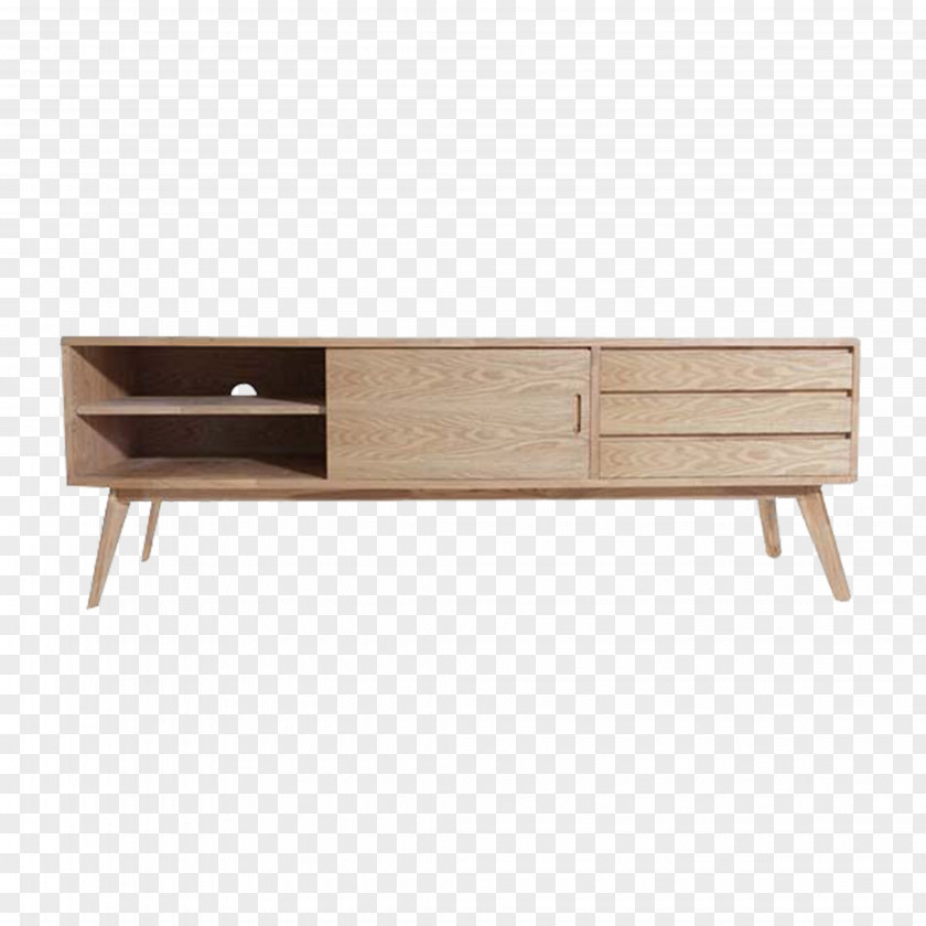 Simple TV Cabinet Material Download Coffee Table Plywood Drawer Hardwood PNG