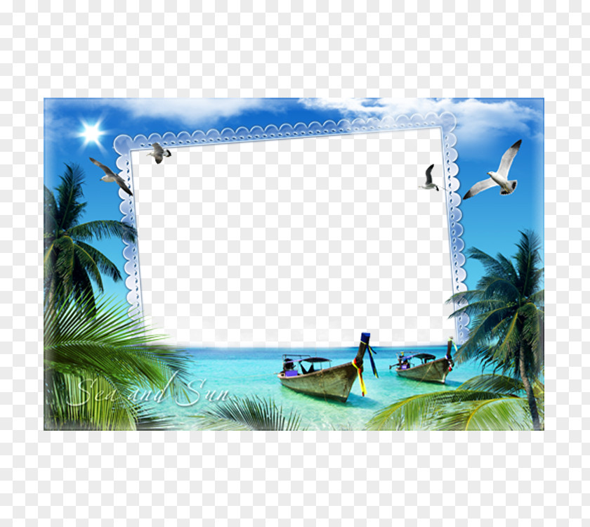 Yang Guan Beach Photo Frame Picture Photography Window Film PNG