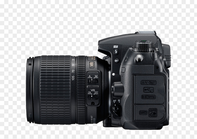 Camera Nikon D7000 AF-S DX Nikkor 18-105mm F/3.5-5.6G ED VR D5200 Format Digital SLR PNG