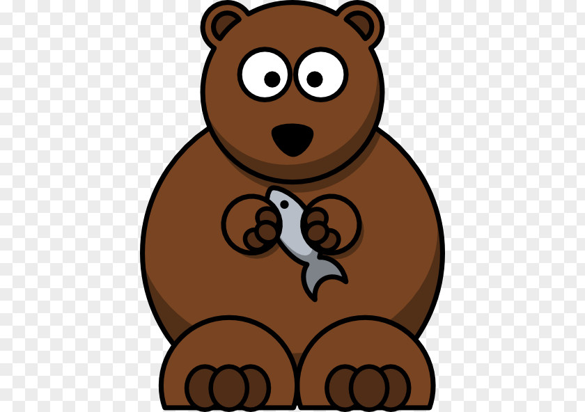 Grizzly Bear Clipart Brown Cartoon Clip Art PNG