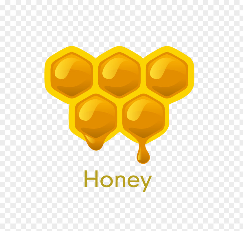 Honey Bees And Gelatin Dessert PNG