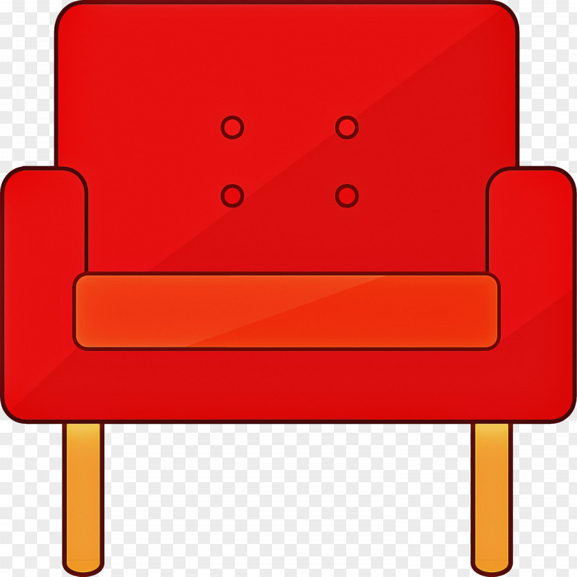 Rectangle Chair Red Furniture Clip Art Line PNG