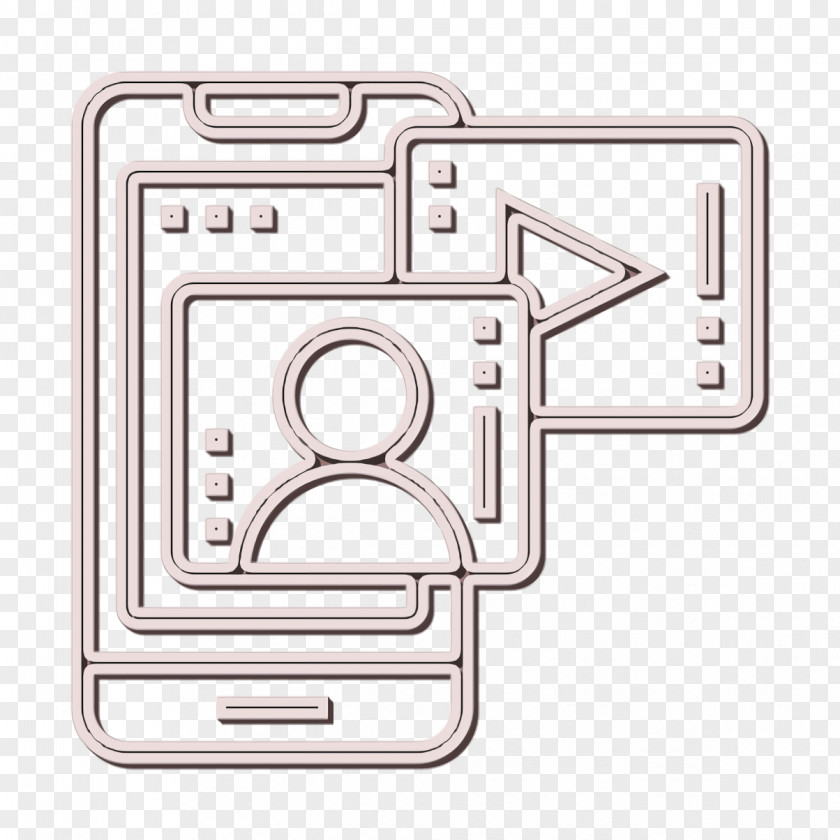 Videoplayer Icon Smartphone Communication PNG