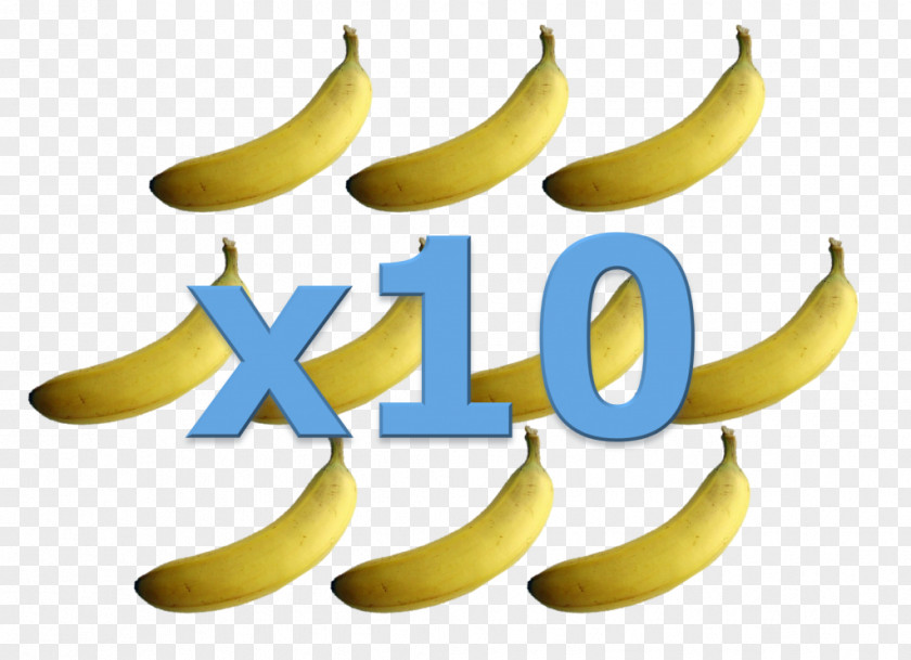 Banana Ten Yellow Bananas Cream Pie Fruit PNG