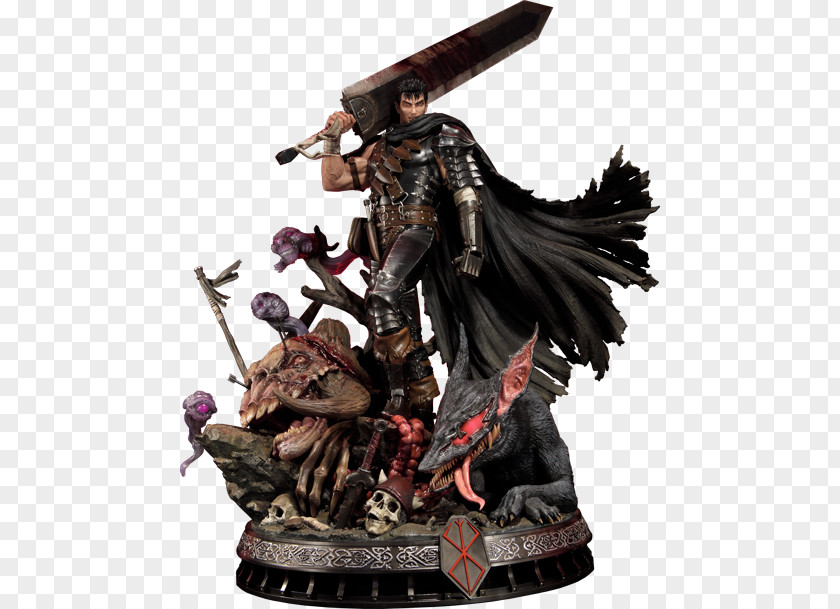 GUTS BERSERK Sword Of The Berserk: Guts' Rage Statue Puzzle Productions PNG