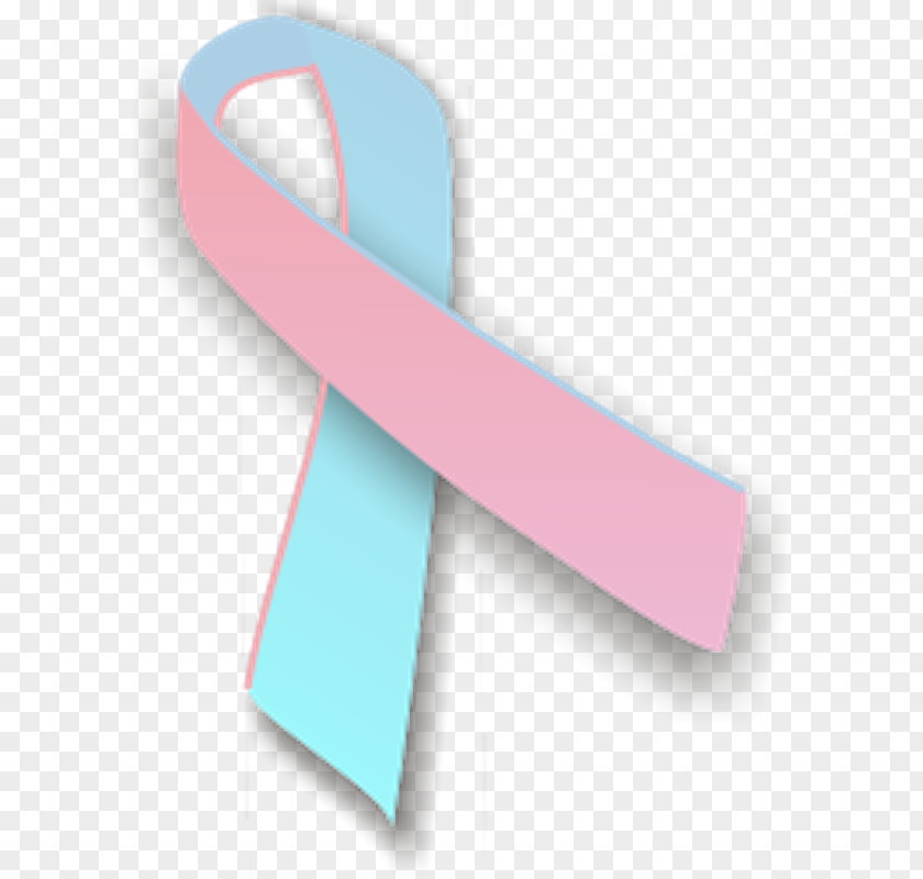 Pink Ribbon And Blue Awareness PNG