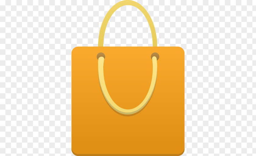 Shopping Bag Orange Symbol Yellow Handbag PNG