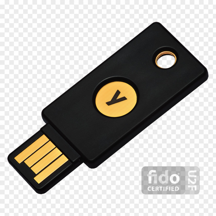 USB Security Token YubiKey Universal 2nd Factor Multi-factor Authentication One-time Password PNG