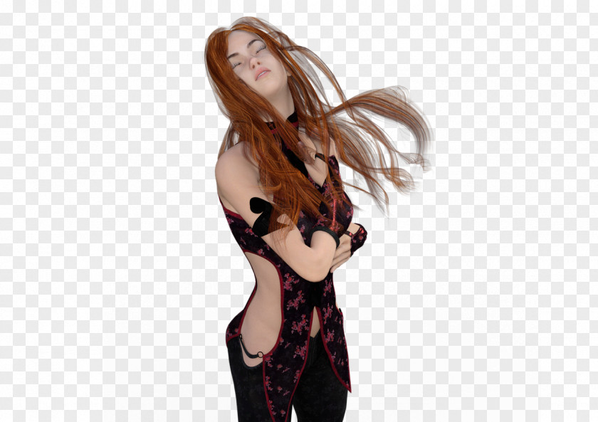 Hair Red Brown Woman PNG