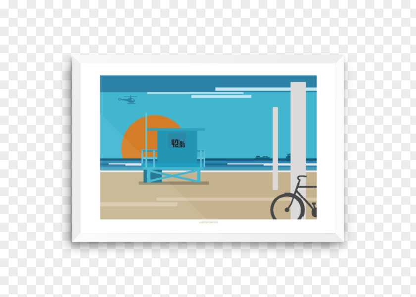 Lifeguard Tower El Porto Beach Graphics Image PNG