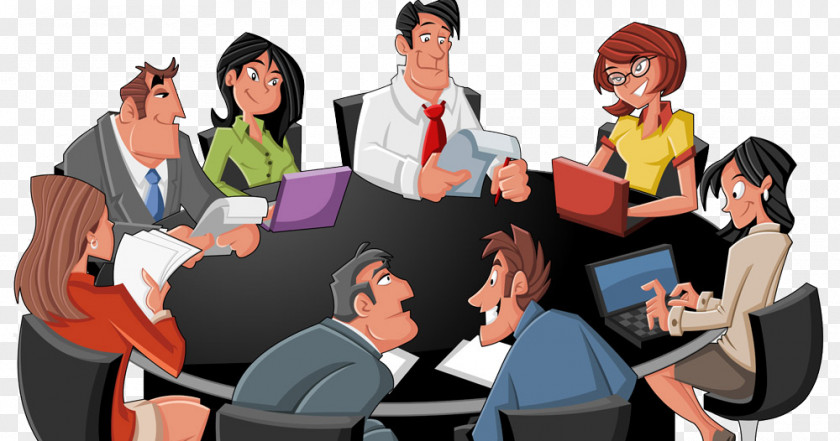 Meeting Cartoon Credit Repair Software Drawing Businessperson PNG
