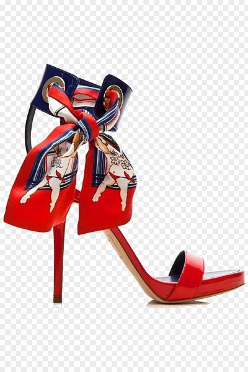 Red Ribbon Strap High Heels Jimmy Choo Shoe Sandal High-heeled Footwear Stiletto Heel Absatz PNG